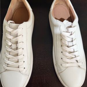 Quince Off-White Leather Sneakers